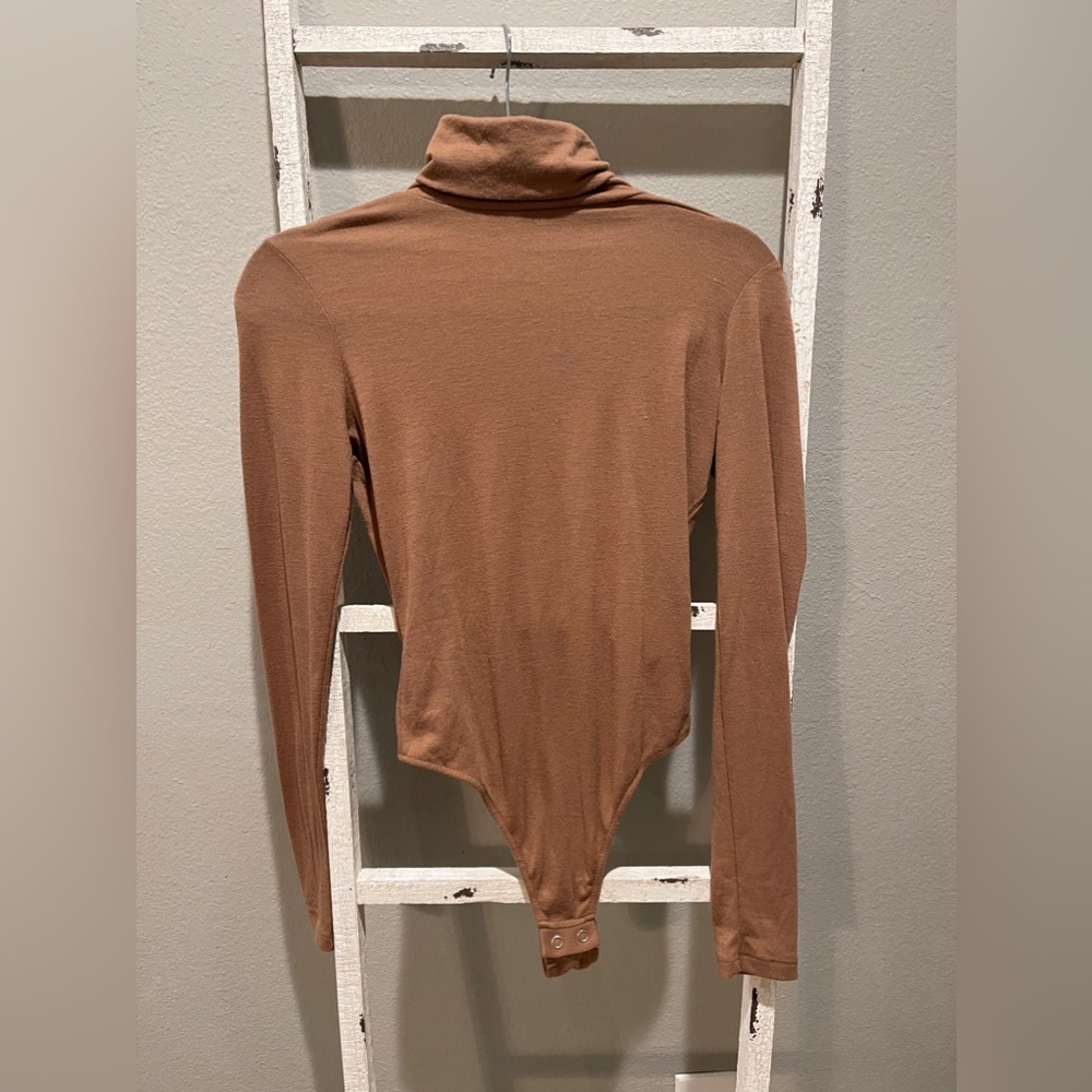 Tan express turtleneck bodysuit